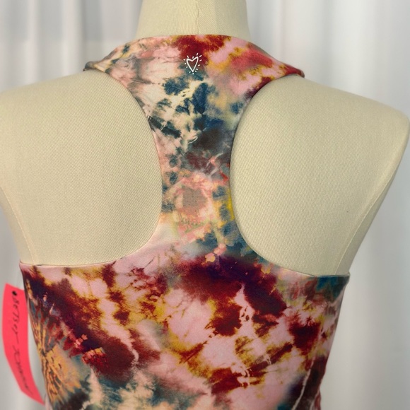 Betsey Johnson Racer Back Vibrant Tie-Dye Tank (726) - Picture 3 of 11